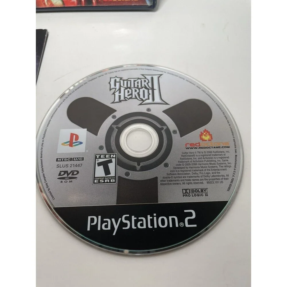 Guitar Hero II 2 (Sony PlayStation 2, 2006) Black Label PS2 Complete w/ Manual